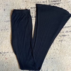 Ribbed Stretchy Flare Pants
